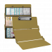 WhiteCoat Clipboard® Trifold - Tactical Brown Cardiology Edition